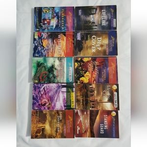 : * Lot of 10 used  Love Inspired Christian Suspense Popular paperback books# 2